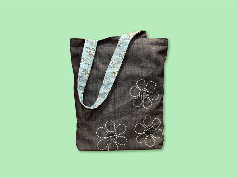 Denim Tote Bag Small Size